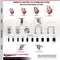 Service Caster 5 Inch 316SS Red Poly Swivel 1-7/8 Inch Expanding Stem Caster Set Brake SCC SCC-SS316EX20S514-PPUB-RED-TLB-178-4 - alternate 2